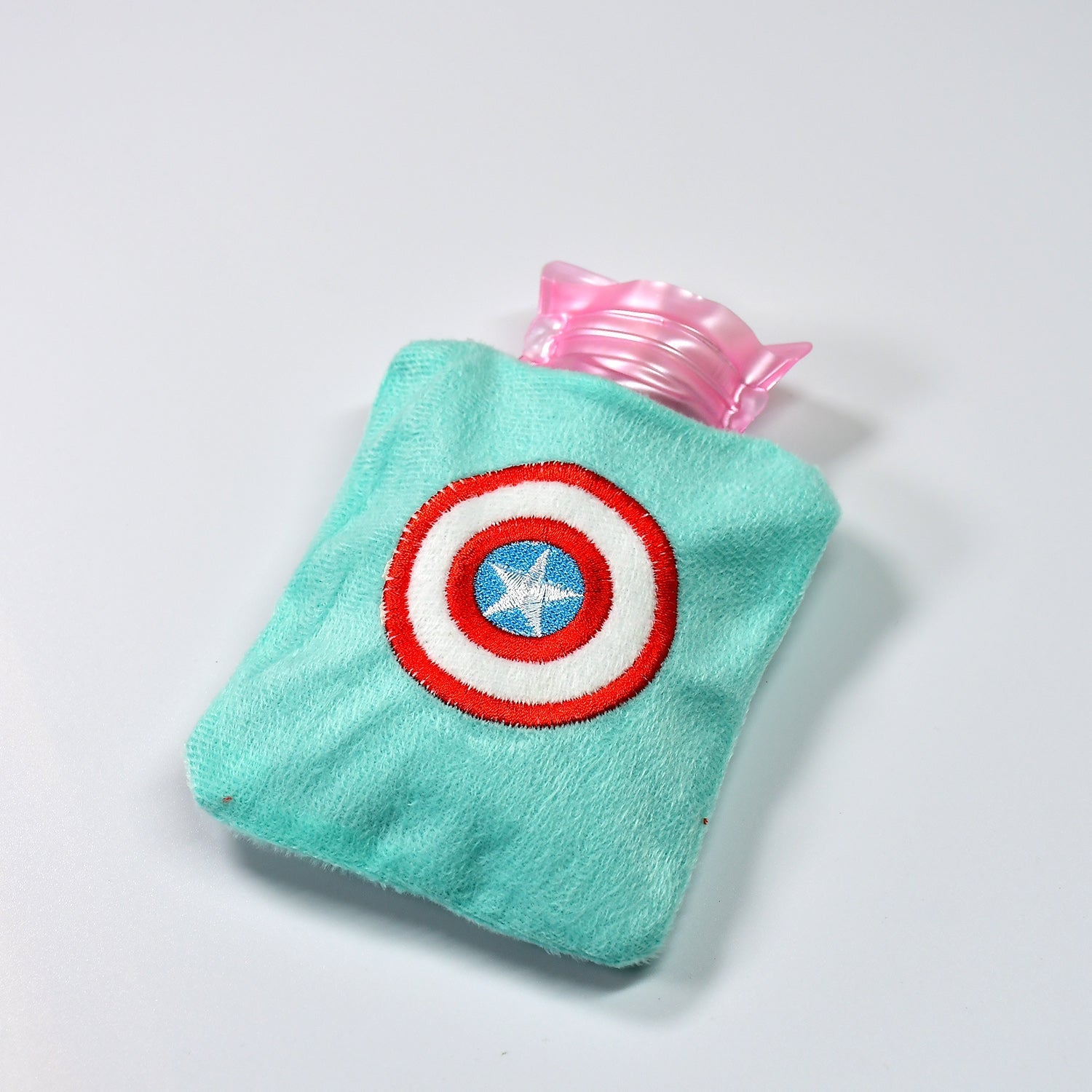 6517 Captain America's Shield small Hot Water Bag with Cover for Pain Relief, Neck, Shoulder Pain and Hand, Feet Warmer, Menstrual Cramps. 6517 Captain America's Shield small Hot Water Bag with Cover for Pain Relief, Neck, Shoulder Pain and Hand, Feet Warmer, Menstrual Cramps.